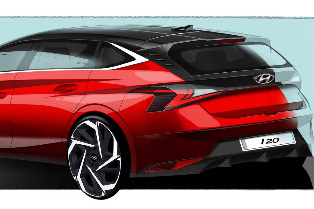 πίσω όψη νέο Hyundai  i20 2