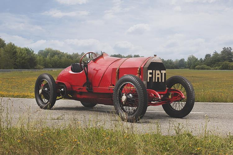 1908  Fiat S61 Corsa colored