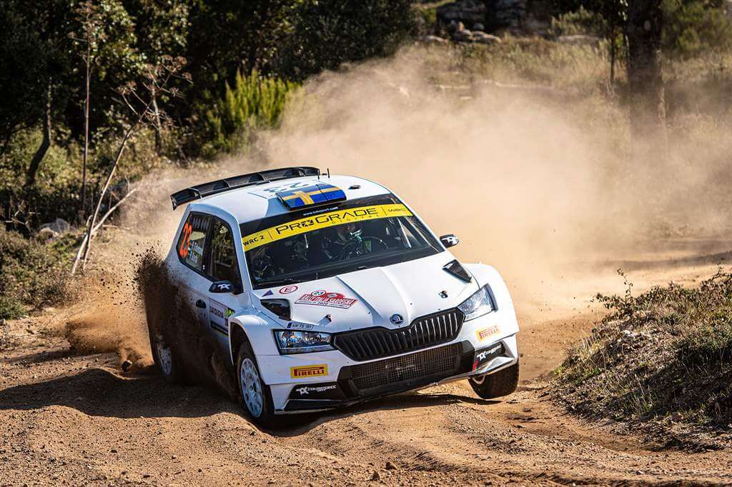 1η θέση WRC2 στο Ράλι Σαρδηνίας SKODA FABIA Rally2 evo 