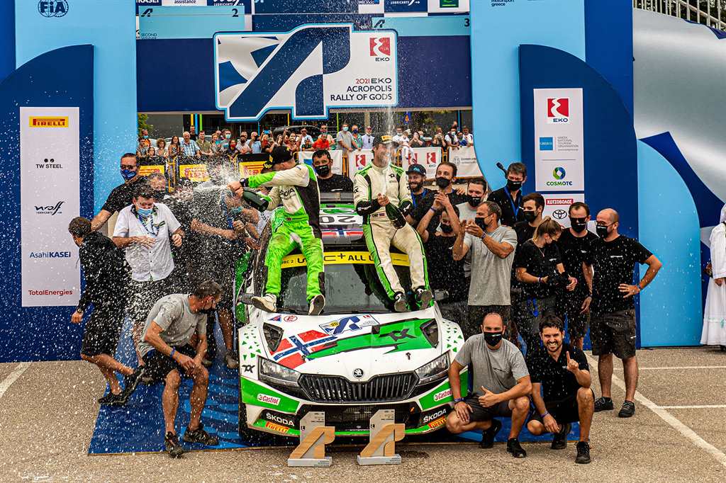 Η SKODA κυριάρχησε στο ΕΚΟ Ράλλυ Ακρόπολις σε WRC2 και WRC3