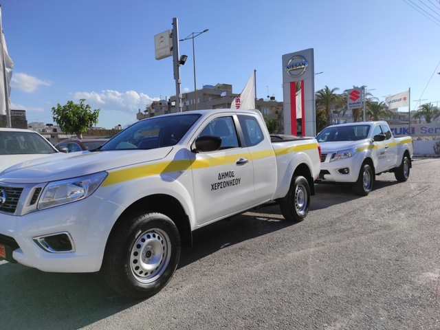 ενισχύει τις υπηρεσίες του με Nissan NAVARA O Δήμος Χερσονήσου