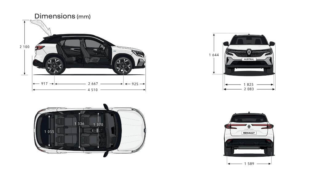 All-new Renault Austral - Technical drawings (2)
