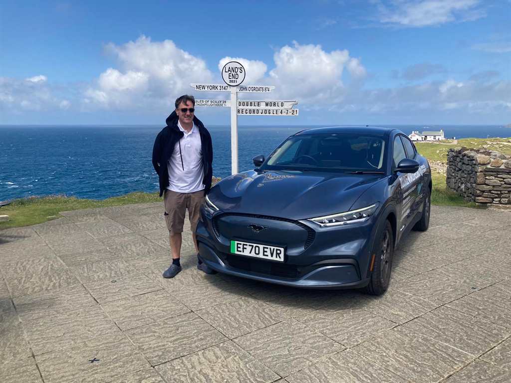 Journey's end for Ford world record driver Fergal McGrath at Land's End