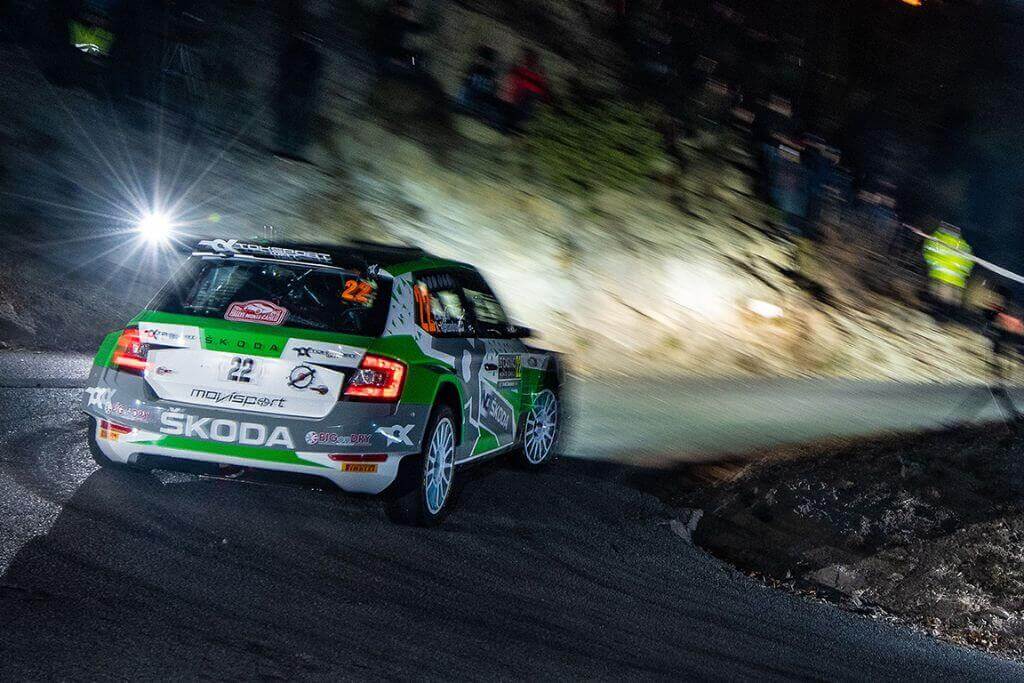SKODA_ΡΑΛΥ ΜΟΝΤΕ ΚΑΡΛΟ - SKODA FABIA Rally2 evo - NIKOLAY GRYAZIN-KONSTANTIN ALEKSANDROV (1)